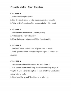 Freak the Mighty Summary & Study Guide - …