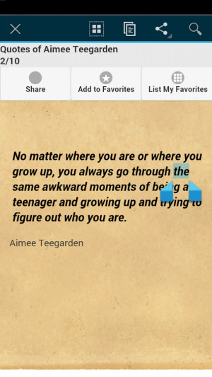 Quotes of Aimee Teegarden - screenshot