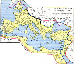 Roman Empire at Its Greatest Extent Map