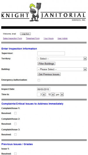 knight janitorial knight janitorial uses a webapppros com application ...
