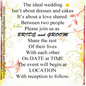 informal wedding rsvp wording, informal wedding invitation quotes