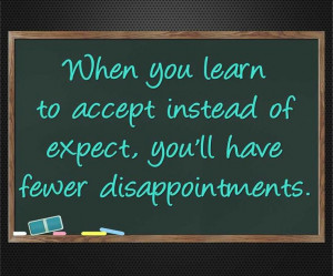 Learn to accept