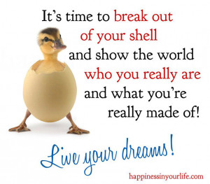 Hold fast to dreams. For if dreams die,