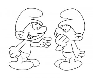 Clumsy Smurf Coloring Pages...