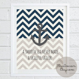 Anchor Sea Print 8x10 - inspirational print / quote print / anchor ...