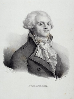 Lithographs of Maximilien Robespierre originally by Delpech but ...