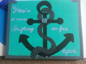Anchor canvas for my best friend