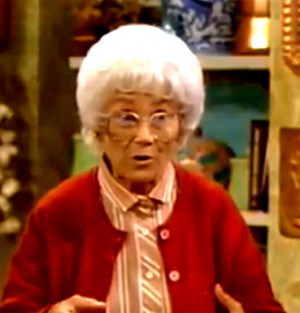 Estelle Getty as Sophia Petrillo in The Golden Girls