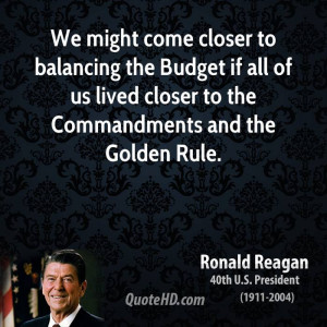 We might come closer to balancing the Budget if all of us lived closer ...