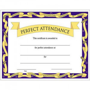 ... student awards certificate awards perfect attendance certificate