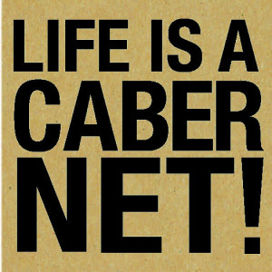 Wine Quotes Coaster: Life is a Cabernet