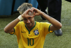 Brazil and Chile at the Mineirao Stadium in Belo Horizonte, Brazil ...