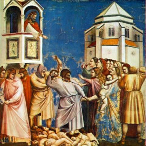 La matanza de los Inocentes. Obra realizada por Giotto di Bondone ...