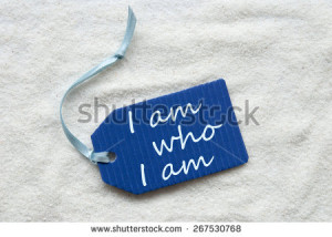 Tag With Light Blue Ribbon On White Sand Background With English Quote ...