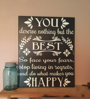 Painted canvas sign - Inspirational sign - Motivational - Wall art ...