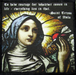 Details about Saint TERESA of AVILA QUOTE - Printed Patch - Sew On ...