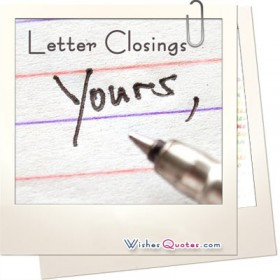 Letter Closings