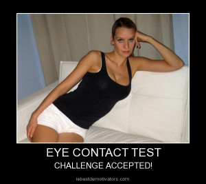 EYE CONTACT TEST