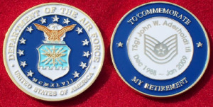 Air Force Retirement - $6.50 each plus shipping, Free Engraving