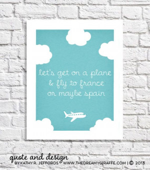 Nursery Wall Art For Kids Quotes For Boys Transportation Party Travel ...