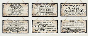 ... -Wooden-Plaque-Sign-Dance-Sunshine-Love-Vintage-Life-Quotes-Chic