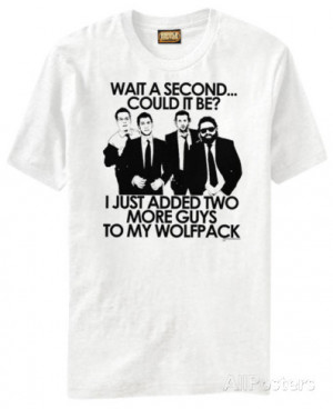 Hangover - Wolf PackWait a Second T-Shirt Image