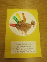 Cute poem w/ the turkey handprint