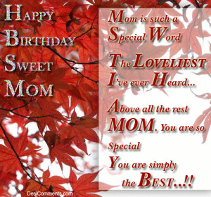 Happy Birthday Mom Quotes