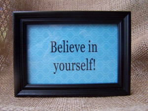 framed inspirational quote by InspirationalKnights on Etsy, $19.50