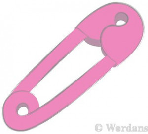 Diaper Pin Clip Art Vector