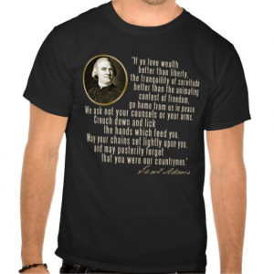 Samuel Adams Quote T Shirts