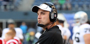 Head Coach Dennis Allen on the sideline of the Raiders at Seahawks ...
