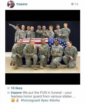 ... honor guard member suspended over ‘distasteful’ Instagram posts