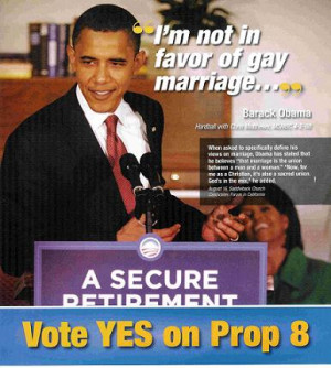 Obama against gay marriage
