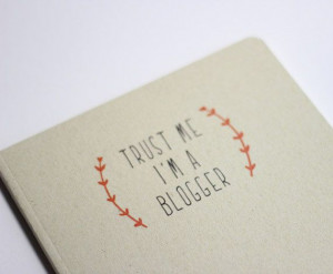 Notebook for bloggers quote natural paper cute gift by OipsStore, $15 ...