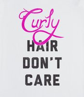 Curly Hair Don 39 t Care V Neck Curly Hair Don 39 t Care