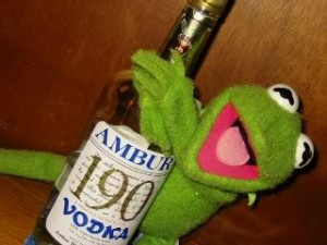 Kermit the frog drunk Image