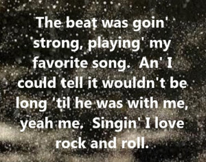 ... Love Rock and Roll - song lyrics, song quotes, songs, music lyrics
