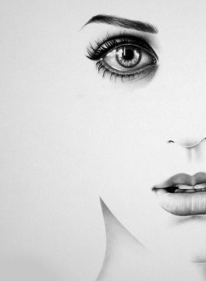 amazing, beautiful, black and white, draw, drawing, eyes, faces, girl ...