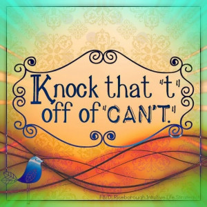 Knock the 't' off can't