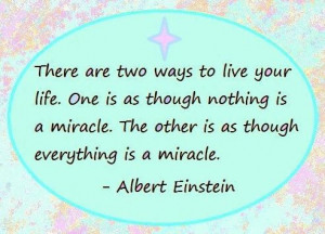 Miracle quote via Carol's Country Sunshine on Facebook