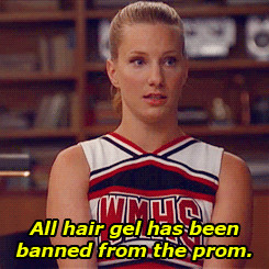... documentary: Brittany bans hair gel for prom and Blaine is not happy