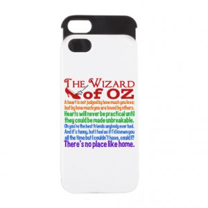 ... Beautiful Phone Cases > Wizard of Oz Quotes iPhone 5/5S Wallet Case