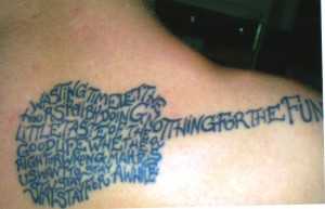 don't personally have a DMB tattoo, but i'm planning on getting one ...