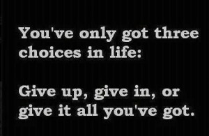 The first two are not options.