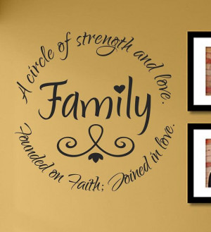 ... design Family a circle of strength by VinylMasterpieces, $19.99
