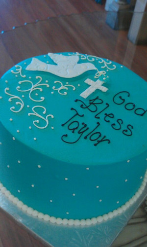 Confirmation Dove Cake Doves and cross