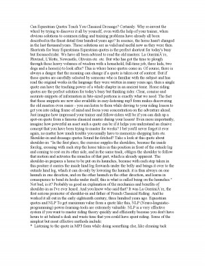 Can Equestrian Quotes Teach You Classical Dressage by ...