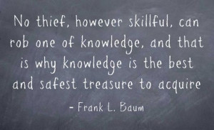 Knowledge . . . Frank L. Baum