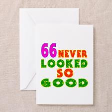 66 Birthday Designs Greeting Card for